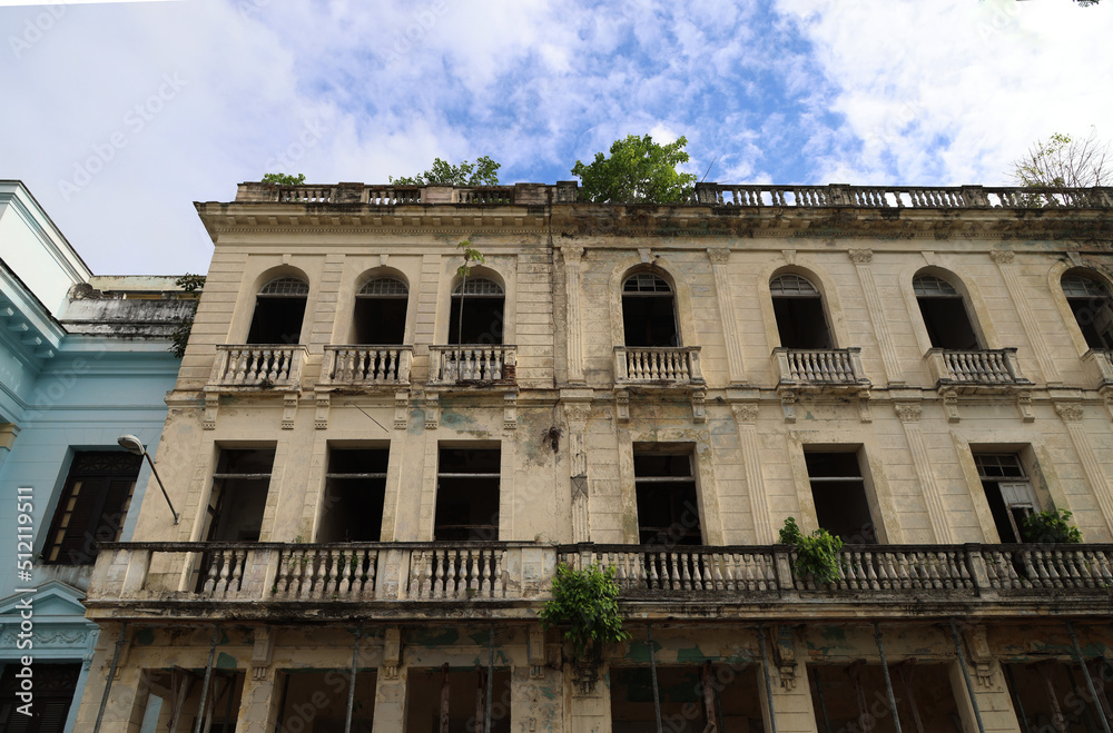 Ancient palace in the city of Santa Clara, Cuba