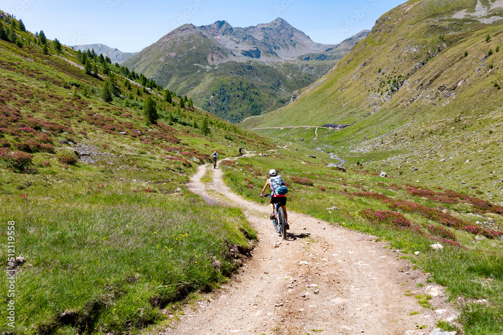 excursion with MTB in the upper Valtellina, Italy, Malghera area excursion with MTB in the upper Valtellina, Italy, Malghera area