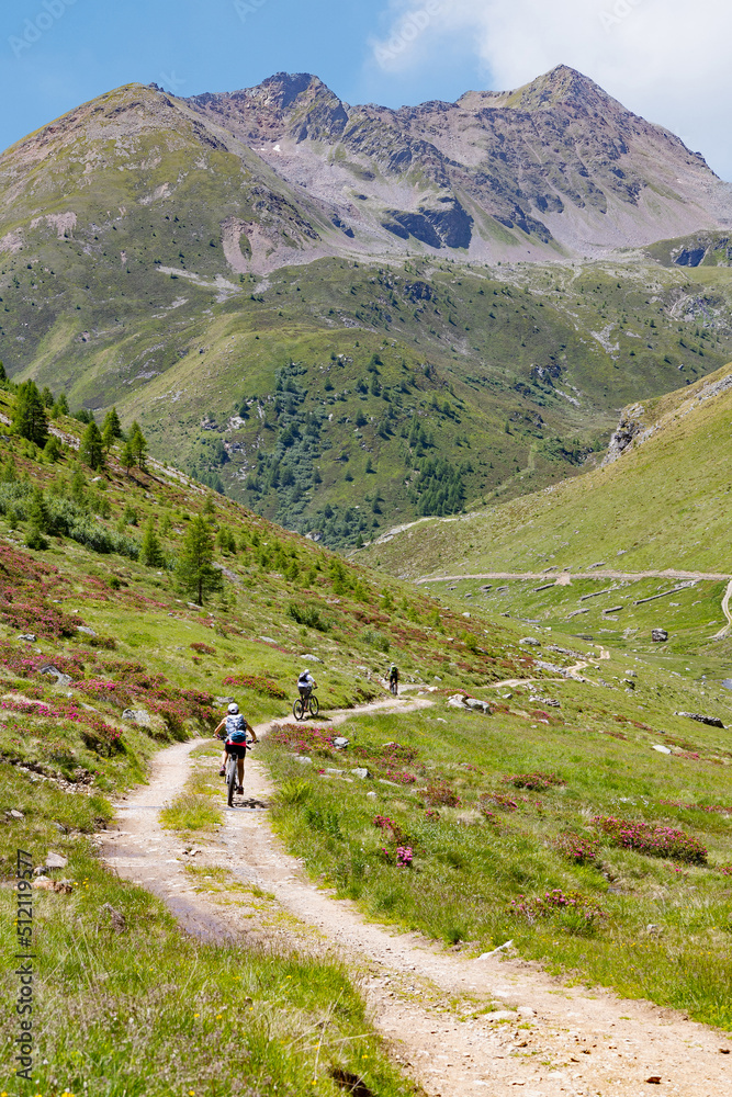 excursion with MTB in the upper Valtellina, Italy, Malghera area excursion with MTB in the upper Valtellina, Italy, Malghera area