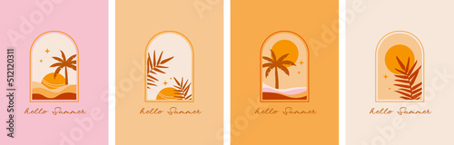 classic style bohemian summer story template design