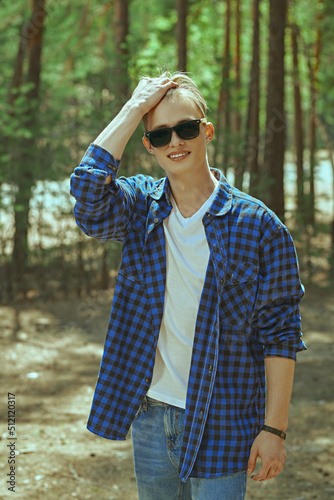 handsome guy tourist