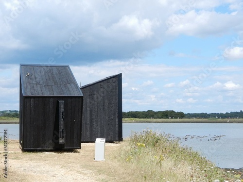 The Rotating Artists Observatory at Lymington Keyhaven Nature Reserve Hampshire England photo