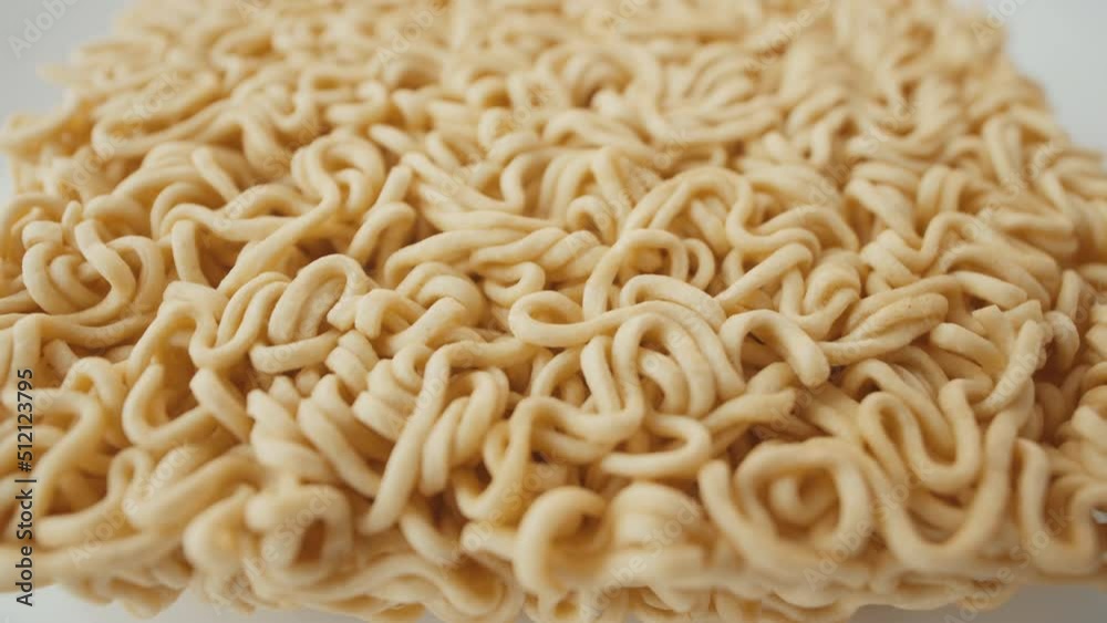 curls of instant noodles macro shooting curls of instant noodles macro shooting