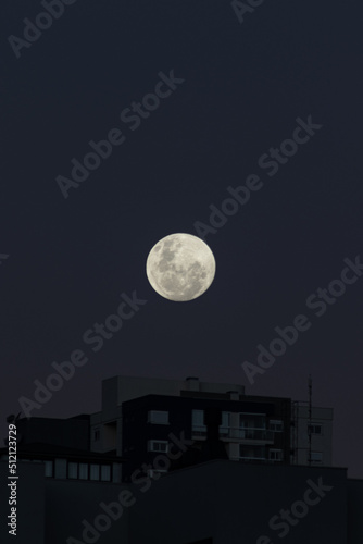 Moon Over City