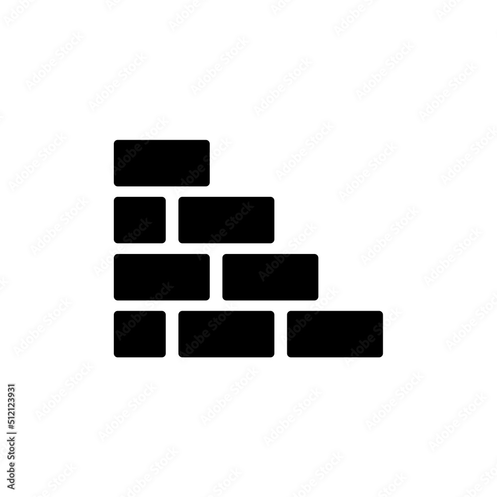 brick icon flat style trendy stylist simple brick icon flat style trendy stylist simple