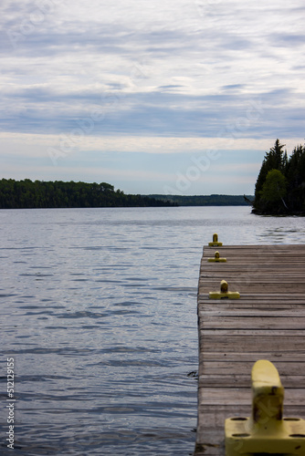 A view off of a pier in Lake Superior at Isle Royale National Park in Michigan