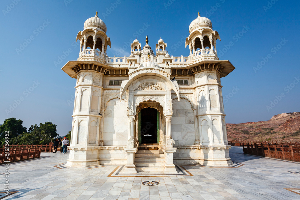 Fototapeta premium Exterior of the Jaswant Thada cenotaph in Jodhpur, Rajasthan, India