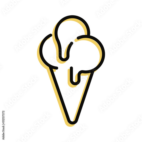Eis in der Waffel Symbol