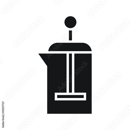 coffee press vector for website symbol icon presentation