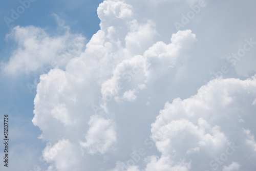 white cloud background and texture with blue sky. big cloud.
