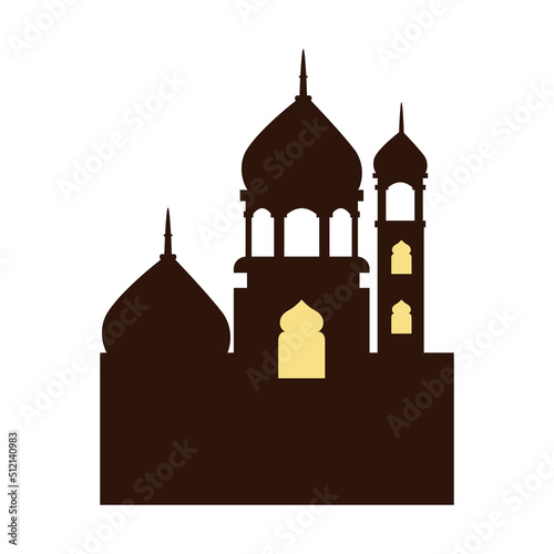 mosque building silhouette