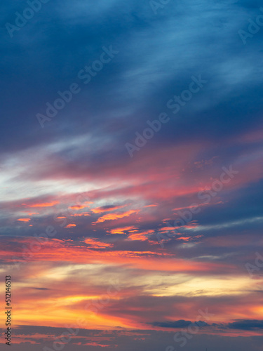 Sunset clouds colorful and building photo © kirillk