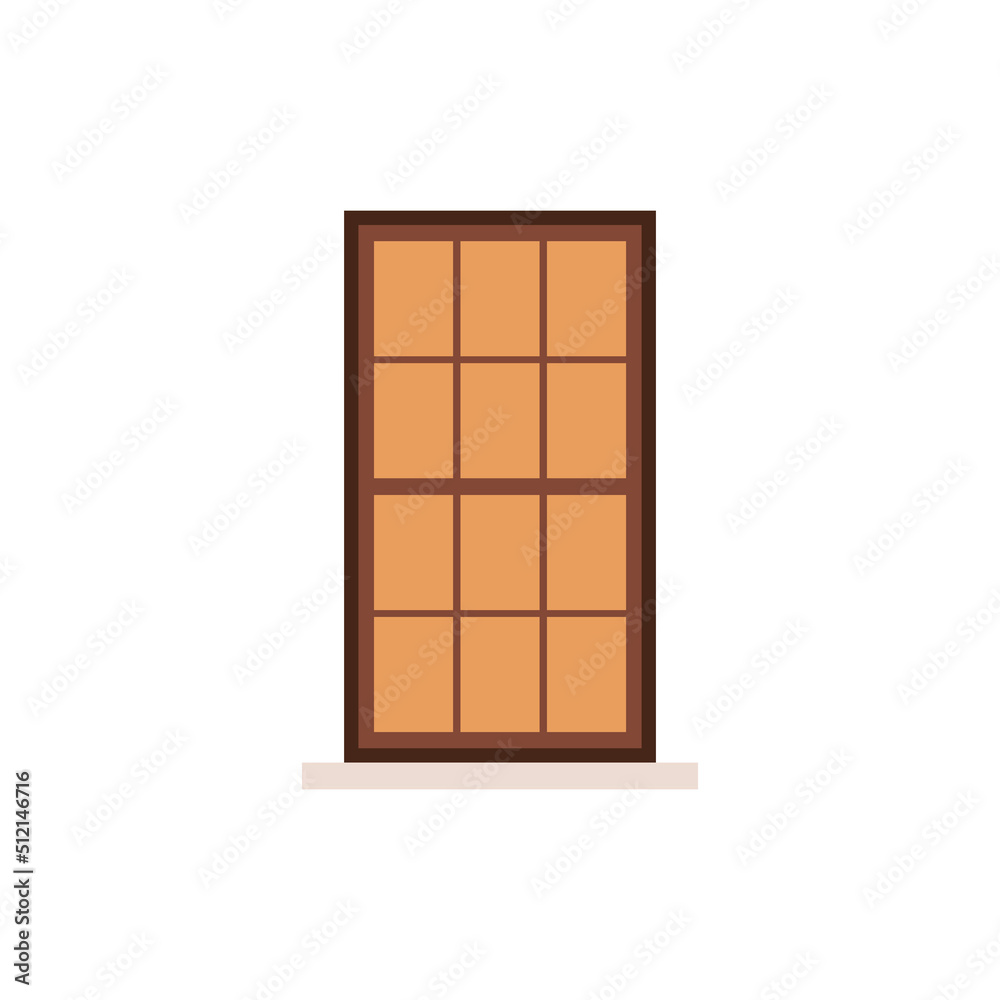 Window vector. window on white background. Glass window. Window vector. window on white background. Glass window.