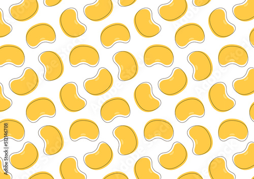 Soybean pattern vector. Soy bean on white background. wallpaper.