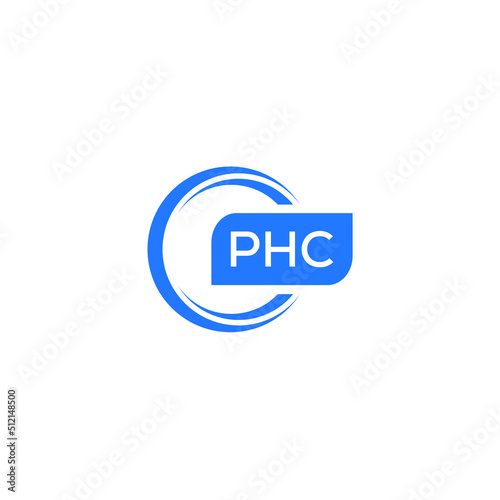 PHC letter design for logo and icon.PHC typography for technology, business and real estate brand.PHC monogram logo.vector illustration. photo