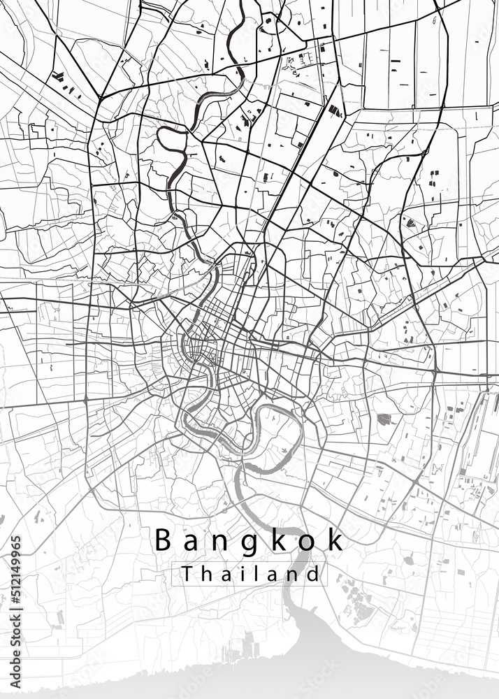 Bangkok Thailand City Map