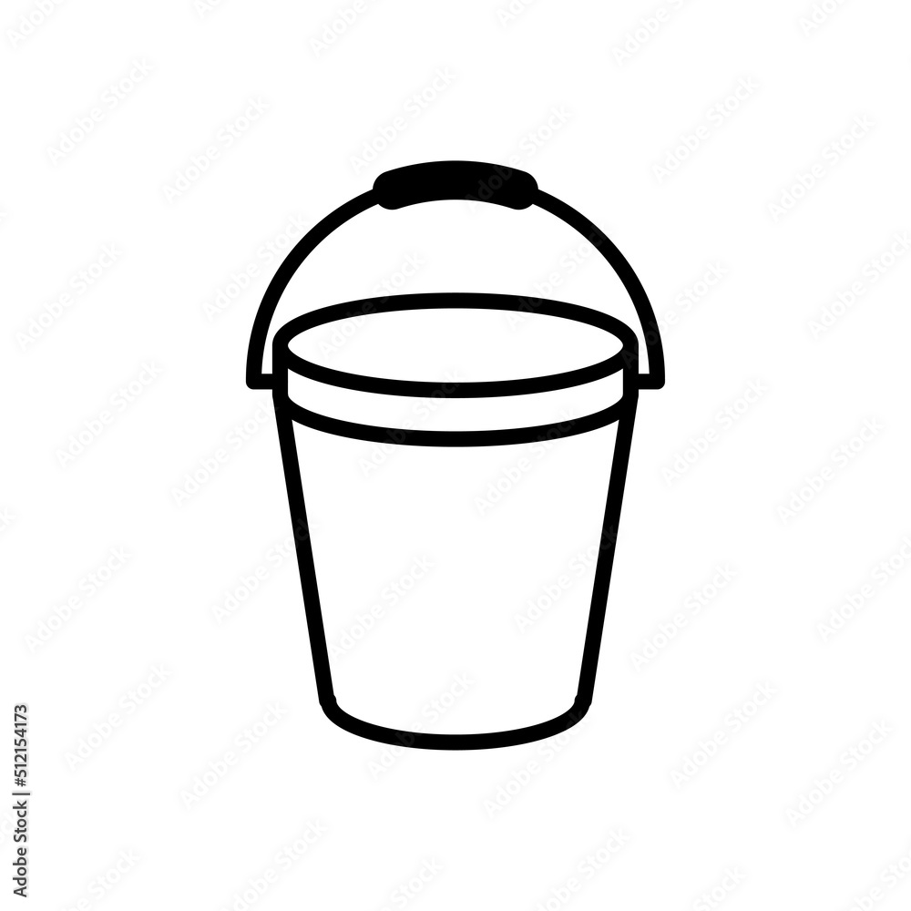 Bucket Icon Vector Design Template. Bucket Icon Vector Design Template.