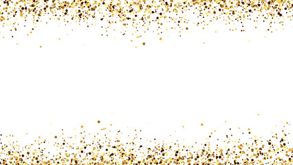 Golden Falling 3D Confetti