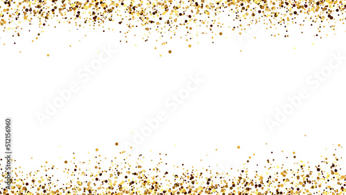 Golden Falling 3D Confetti