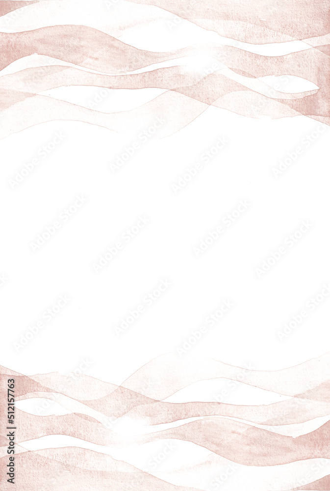 Obraz premium Brown Watercolor Paint Frames