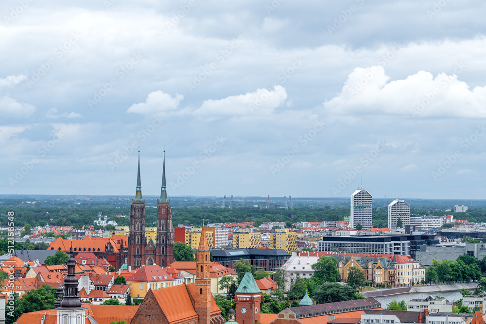 Cityscape of Wroclaw, Poland