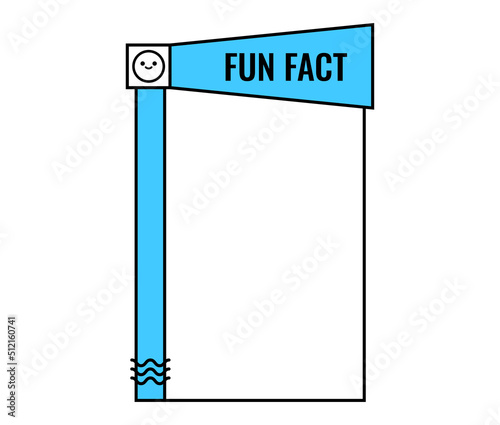 Fun fact with smile face check list vector badge. Note blank with cute smiling face and text quick tips or yellow megaphone. Simple template illustration for helpful advice, tricks, solution, suggest