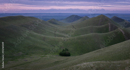 Ural Mountains in the Orenburg region of Russia in June