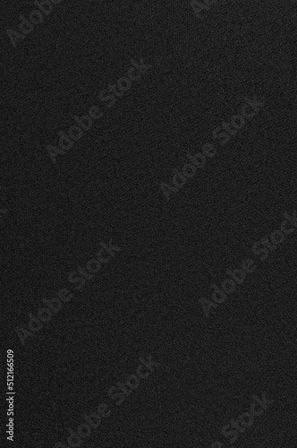 Black Polyester Fabric Background Texture, Large Detailed Textured Vertical Macro Closeup, Abstract Natural Synthetic Pattern, Dark Nylon Textile Blank Empty Copy Space Flat Lay