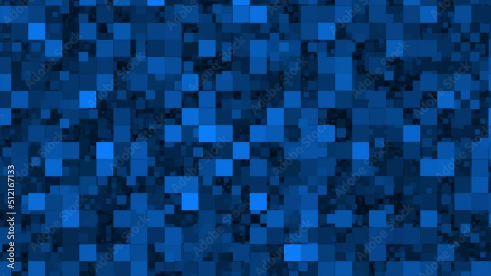 Digital Abstract Technology Square 4K Video looped blue Background with glowing animated lines. Virtual reality back for presentation, promo