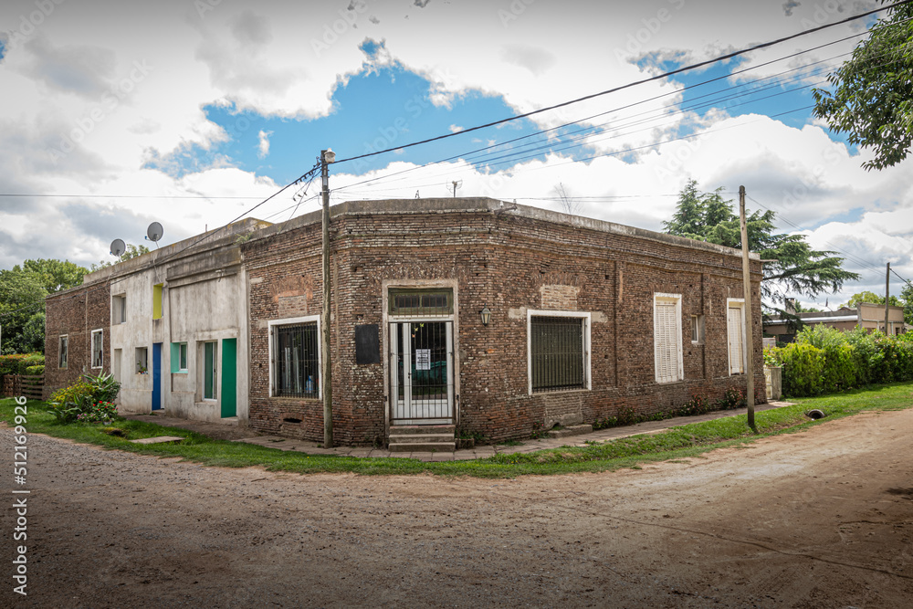 Old constructions in Duggan, an old town in Buenos Aires Province, Argentina
