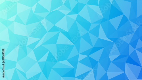 Abstract vector polygonal background. Blue gradient texture composed of triangles. Vector imitation of crumpled paper. Texture imitating shards