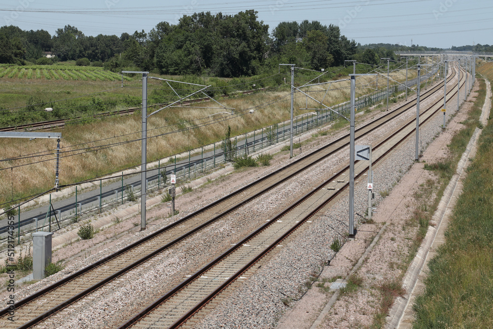 LGV SEA ligne à grande vitesse Sud Europe Atlantique Paris Bordeaux à Peujard LGV SEA ligne à grande vitesse Sud Europe Atlantique Paris Bordeaux à Peujard