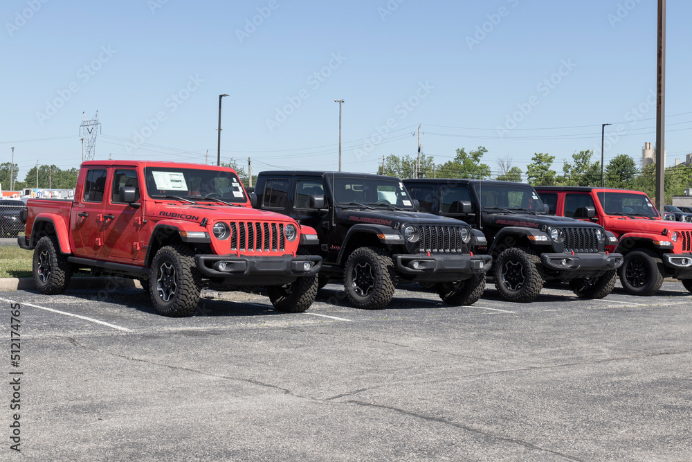 Jeep Gladiator display at a Stellantis dealer. The Jeep Gladiator