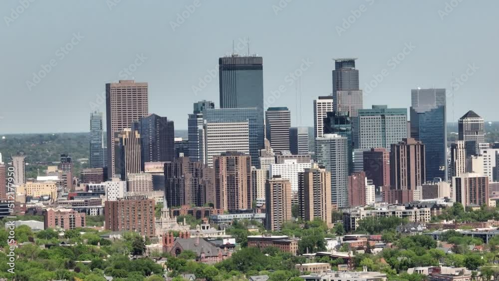 Minneapolis Cityscape - Aerial Shot Minneapolis Cityscape - Aerial Shot