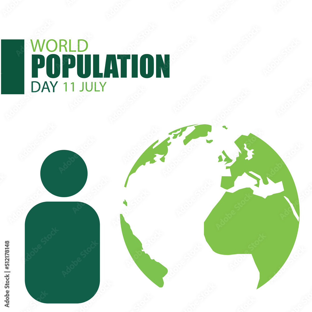 World Population Day Vector. Good for media history, advertisements, posters. Simple and elegant design World Population Day Vector. Good for media history, advertisements, posters. Simple and elegant design