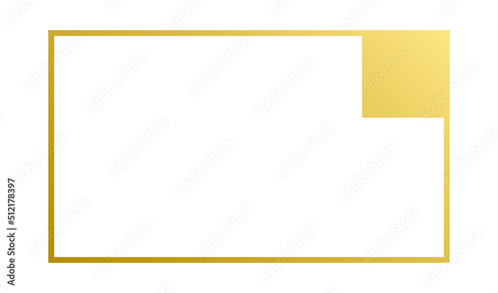 Fototapeta premium gradient rectangle label frame 