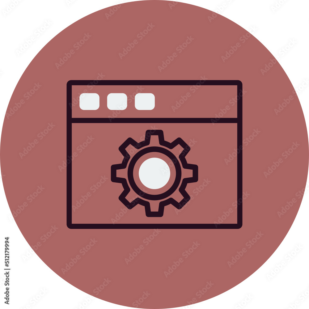 Web page settings Icon Web page settings Icon