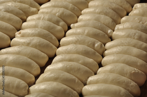 preparación de pan en panadería 