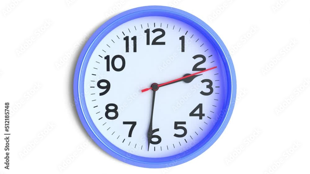 Animated clock counting down 12 hours over 32 seconds. Seamlessly endless loops. 4K rendering Animated clock counting down 12 hours over 32 seconds. Seamlessly endless loops. 4K rendering