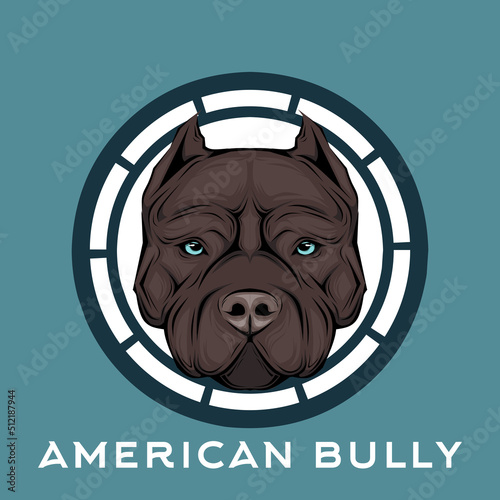 american bully dog logo or symbol