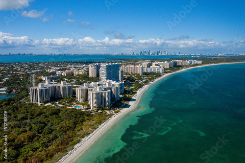 Aerial view: Key Biscayne, Miami, Florida © Антон Яковлев