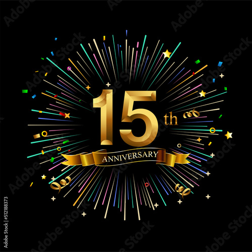 Canvas Print 15th Anniversary celebration