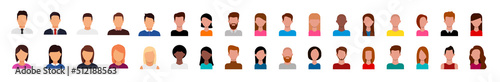 Man and woman silhouette icon. Avatar profile. Vector illustration.