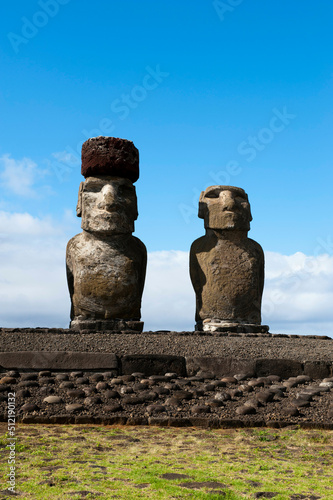 Chile, Easter Island, Rapa Nui, Ahu Tongariki photo