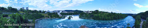 Schaffhausen, Schweiz: Panorama um den Rheinfall