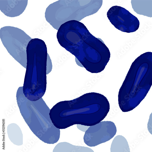 monkeypox illustration.  stylization.  virus.  smallpox.