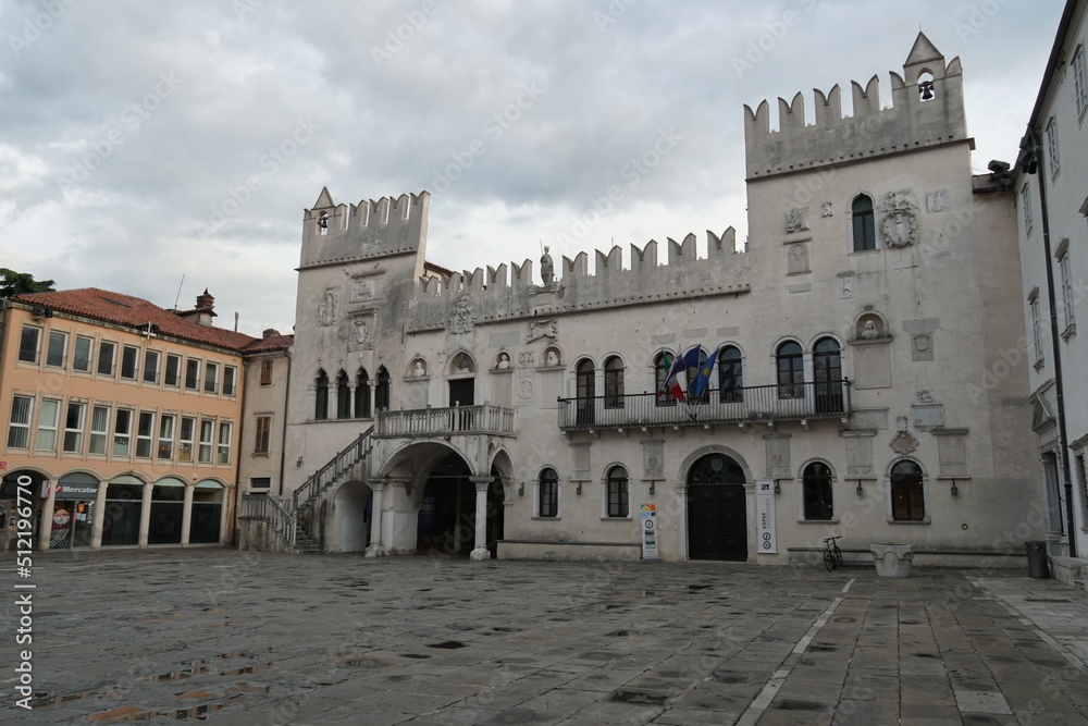 The Praetorian Palace is a 15th-century Venetian Gothic palace in the city of Koper. Located on the southern side of the city's central Tito Square and is city government