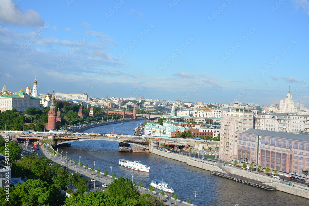Fototapeta premium summer day in Moscow