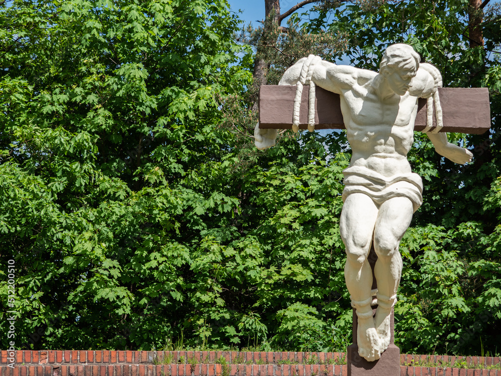 Fotografie Crucifixion of Jesus Christ, Crucifixion scene, Good Rogue, Bardo, Lower Silesia