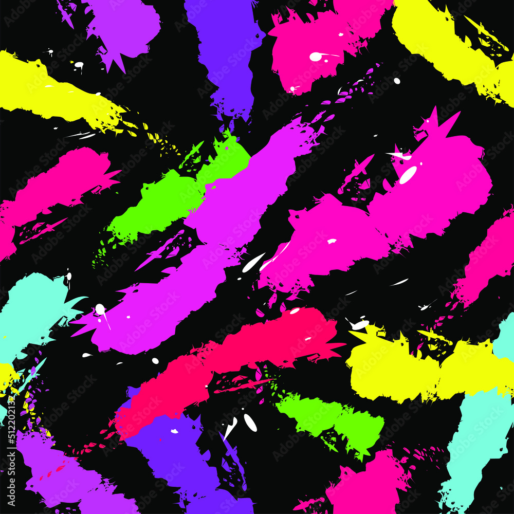 neon strokes on a black background. bright neon backdrop. spots, doodles, brush strokes, splashes, light green, pink, turquoise neon colors. contrast abstract vector background neon strokes on a black background. bright neon backdrop. spots, doodles, brush strokes, splashes, light green, pink, turquoise neon colors. contrast abstract vector background